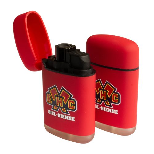 Feuerzeug EHC Biel Easy Torch 8 rot